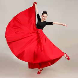 Costume de danse folk chinoise Mongolia Jupe de danse femme Splamenco Jupe de flamenco pour scène Gypsy Practice Robe