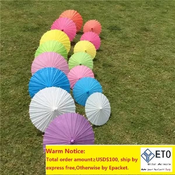 Chinois japonais Oriental Parasol papier parapluie enfants taille multi couleur pour enfants utilisation décorative et bricolage