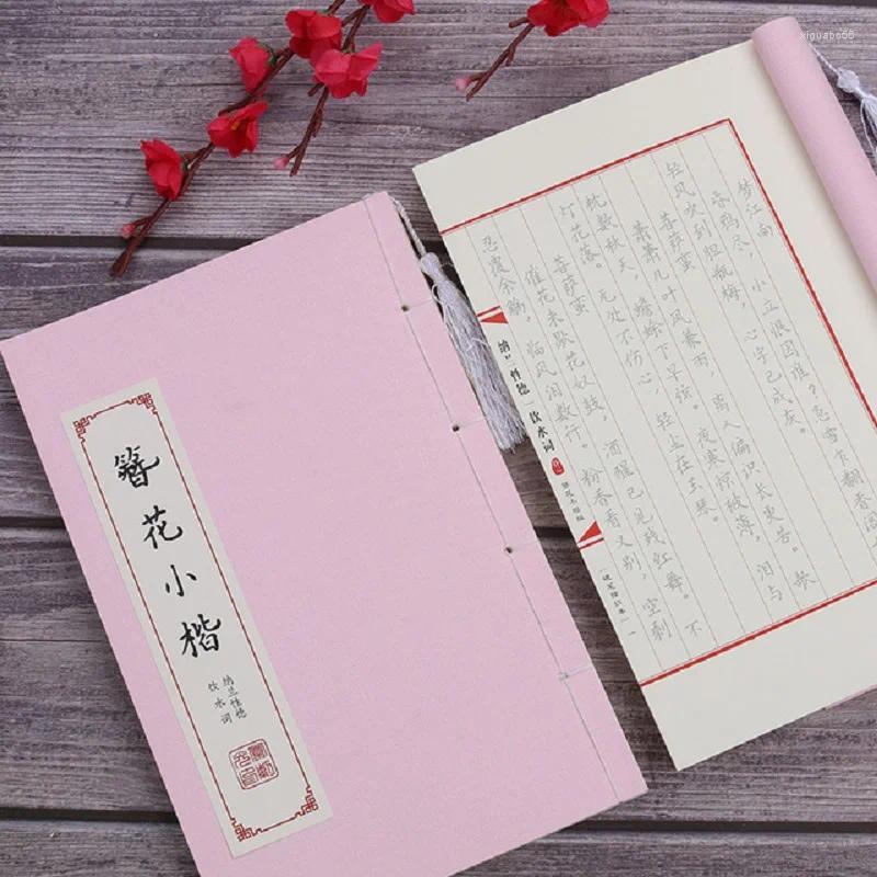 Caneta dura reutilizável de caligrafia kanji chinesa, livro de cópia apagável, aprender hanzi, livros de escrita de arte para adultos