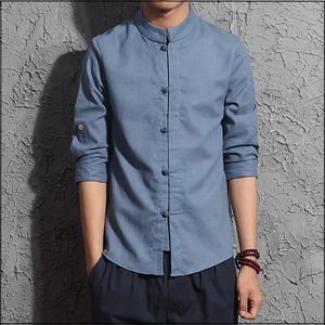 Men chinois harajuku chemise Hanfu top traditionnelle Tang Tang Suit Mens Couleur Couleur décontractée Half Masheve Kung Fu Shirts 240418