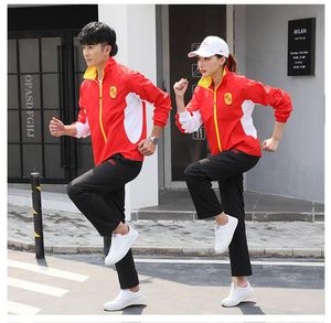 Uniforme de sport de l'équipe nationale chinoise, vêtements de sport d'automne à manches longues, vêtement d'apparence de groupe pour étudiants masculins et féminins