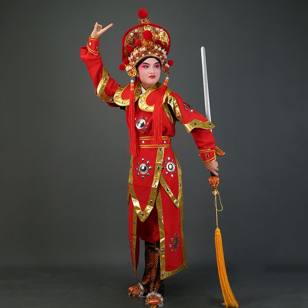 Costume d'opéra chinois Mulan pour femmes, vêtements généraux, drame Yuju HuaMulan, vêtement ethnique ancien, tenue de spectacle de danse sur scène