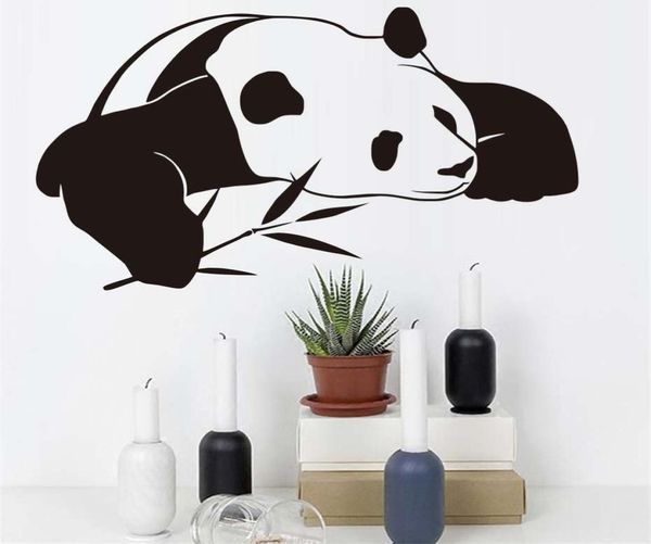 Panda chinois Autocollants muraux pour les enfants chambre mignon animal bricolage peint étanche étanche à adhésif mural décor