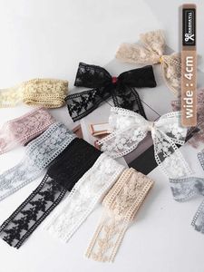 Chinese producten 4 cm breed borduurwerk mesh tule kanten linten voor doe-het-zelf trouwjurk gordijnen decoratief handgemaakt materiaal naaien