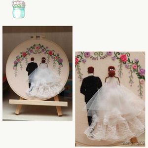 Produits chinois bricolage broderie mariée robe de mariée point de croix bricolage démarreur femmes travail manuel pour artisanat amant en gros R230807