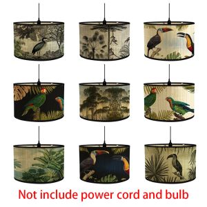 Chinois Retro Style Wall Shade Kitchen Halway Cafe Home Cover Light Cover Bamboo Art Chandelier LAMPORD HAYESTAY Decor