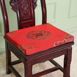 Coussin de siège de canapé en brocart de soie chinoise, éponge antidérapante, coussin de siège à fermeture éclair, décoration de noël, chaise de salle à manger, fauteuil 2827