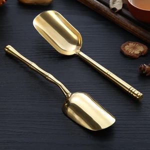 Estilo chino Cola de té de cobre Scoop de alta calidad TEAS hojas Scoops Soporte de selección Tealeaf Accesorios Herramientas al por mayor LLF8617