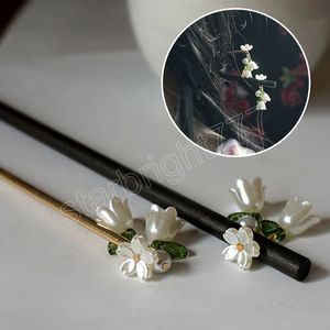 Haarstokken van Chinees stijl Lily of the Valley Hairpins vrouwen Hair Accessoires Hairstyle Design Tools Hoofdkleding