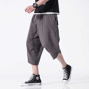 Chinese stijl harembroek mannen 2020 Zomer Casual broek Mannen Solid enkellengte Joggers Men X0723