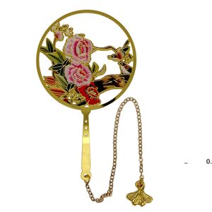 Chinese stijl holle bloemen bladwijzer metalen bladwijzer voor partij gunst afstuderen huidige verjaardag bruiloft gift rrb11413