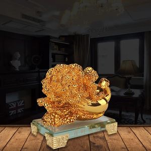 Imitation de chou Jade de style chinois, décoration de base en verre, accessoires financiers pour la maison, artisanat en résine 240325