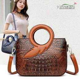 Chinese stijl literaire dameshandtassen Luxe designer merk Hoge kwaliteit schoudertassen Krokodil bloemmotief Messenger Bags