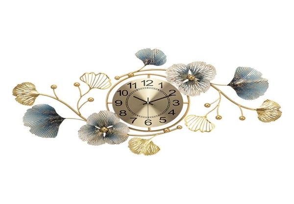 Style chinois Modern Art Wall Clock Luxury Living Silent Creative 3D Grand Wall Clocks Restaurage Reloj Pared Home Decor DL60WC 214429160