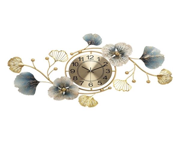 Style chinois Modern Art Wall Clock Luxury Living Silent Creative 3D Large Mur Clocks Restaurage Reloj Pared Home Decor DL60WC 219191284