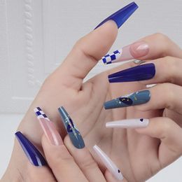 Style chinois Nail Art faux ongles offre nouvelle forme d'extension d'ongle presse à main libre faux ongles ensemble de pointes d'ongles en gel réutilisables accessoires d'ongles de mode haut de gamme