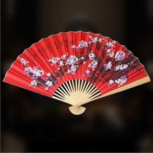 Chinese stijlproducten 50cm Chinese stijl grote rode opvouwbare ventilator gebruikt voor bruiloft wanddecoratie familie woonkamer achtergrond papier fan ambachtelijke serie R230728