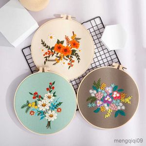 Produits de Style chinois automne Romance broderie broderies à faire soi-même plante d'intérieur artisanat pour débutant point de croix R230804