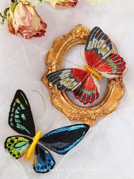 Kits de broderie papillon pour débutants, produits de Style chinois, avec cerceau, broche à main, broderie, couture, ensemble de travaux d'aiguille faits à la main, décor
