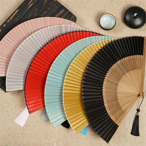 Produits de style chinois Bamboo Bamboo Fan pliage de mariage Hand Partant Partant Prop propul décor chinois ventilateur en bois vintage
