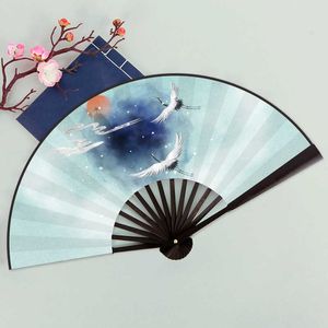 Chinese Stijl Producten Chinese Retro Styorful Vouwventilator Stof Bamboe Outdoor Draagbare Handventilator Dansen Rekwisieten Woondecoratie Ornamenten