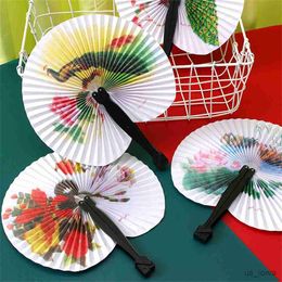 Productos de estilo chino Favor impreso decorativo Fiesta elegante Ventilador plegable hecho a mano Ventilador de papel chino Ventilador de mano plegable de papel Estilo chino R230728
