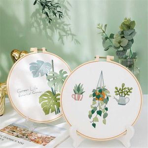 Chinese stijlproducten Diy bloemen planten patroon gestempeld borduurwerkstarter naaldwerk kruissteek doekdraaddraaden naald kunst kunst ambachtelijk naaisch gereedschap