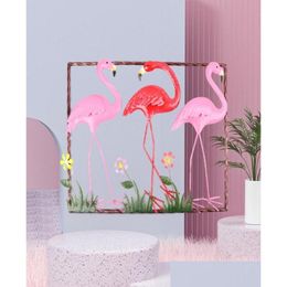 Chinese stijl producten Threensional Chinese stijl Flamingo muursticker Children039S kamer woonkamers decoratie schilderij3274801 Drop Dhde7