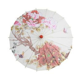 Produtos de estilo chinês Guarda-chuva de chuva feminino Guarda-chuva chinês fengshui Dança de seda Guarda-chuva de bambu decorativo japonês Guarda-chuva de papel de óleo Y2302