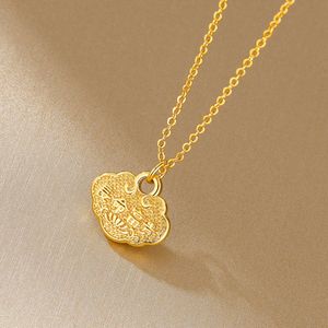 Collier pendentif sûr de style chinois pour enfants, cadeau pour les amis et bébé