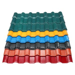 Feuille de tuiles de toit en résine asa synthétique colorée de qualité supérieure chinoise tuiles de toit espagnoles en pvc pour l'achat de maison