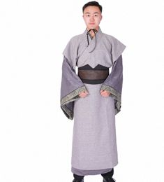 Chinois traditionnel vêtements masculins nouveauté hanfu lg robe Trois Royaumes TV film hommes m5TV #
