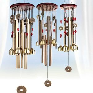 Chinese Traditionele Munten Feng Shui Wind Chime Bell Metal Pendant voor Good Geluk Fortune Thuis Opknoping Decor Gift T200703