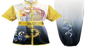 Chinese Wushu Uniform Kungfu Vêtements Taolu Téréginal martial Tépail des arts martiaux Changquan Garment Routine Kimono pour hommes Femmes Boy Girl Chil5405223