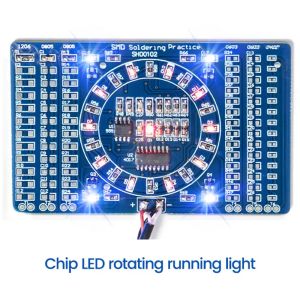 Chip gemonteerde component lasoefening bord diy losse onderdelen flow light functionele printplaat lassenvaardigheden leervaardigheden