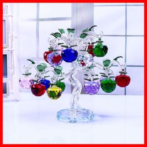 Arbre de Noël suspendus ornements 30 40 50mm verre cristal BPPLE miniature Figurine Natale décorations pour la maison Figurines artisanat cadeaux C0181u