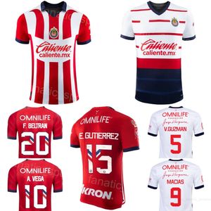 Chivas de Guadalajara 23 24 Football 20 Fernando Beltran Jersey 26 Cristian Calderon 25 Roberto Alvarado Miguel Jimenez Ricardo Marin Maillot de football Kits Club Team