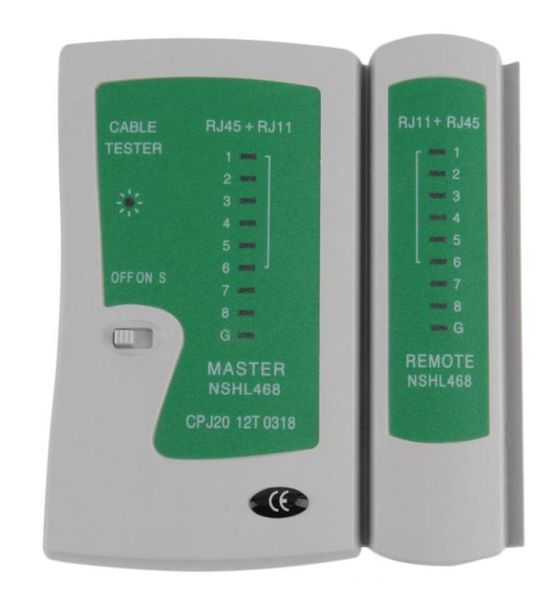 CHL468 NSHL RJ45 RJ11 RJ12 CAT5 UTP red LAN USB Cable Tester herramientas de prueba remota Detector condición de señal Whole6782049