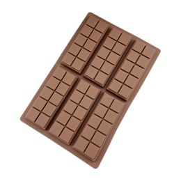 Chocoladevormen rechthoekige chocoladebalk Sweet schimmel Siliconen Bakeware Wax Melt Melt 1221216