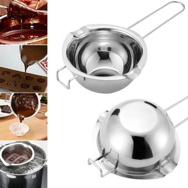 Beurre de beurre de chocolat Melt Bowl chauffage Pot bricolage de poignée longue poignée de poignée de cuisson à la poignée de cuisson à la maison de cuisson à la maison outils de cuisine