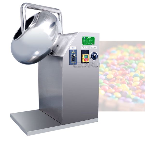 Máquina de recubrimiento de galletas de caramelo, recubridor de tabletas, máquina de recubrimiento de azúcar y dulces de chocolate