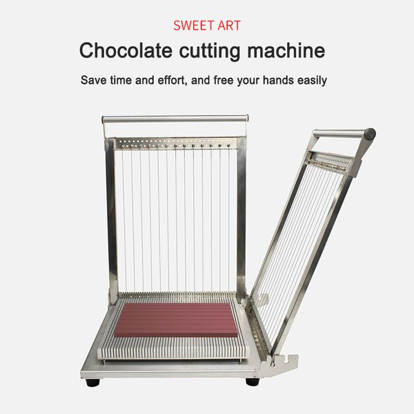Máquina cortadora de guitarra de Chocolate, gotas de gelatina, cortador cuadrado, corte en cubitos, dulces suaves, rebanado