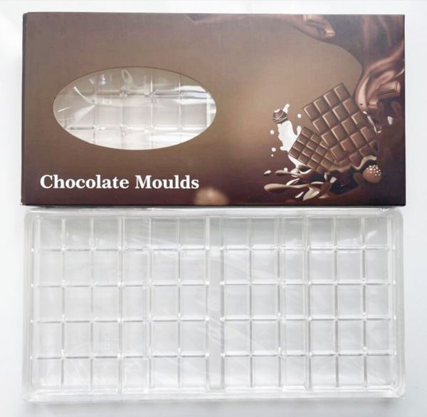 Moldes de chocolate Molde de plástico duro Molde Cajas de embalaje compatibles Barra de hongos Paquete de embalaje de grado alimenticio Caja de paquete al por mayor