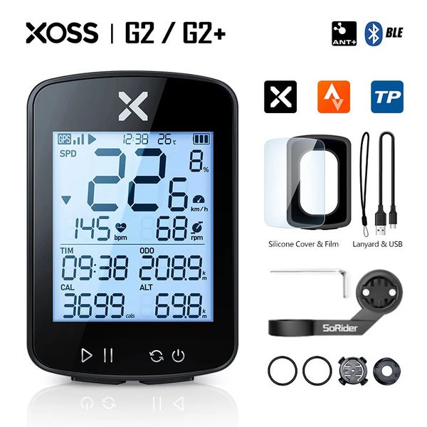 Versión de elección xoss G G2 G plus 2 Computadora para bicicleta Generación GPS Ciclismo Velocímetro inalámbrico Rastreador Odómetro Carretera MTB Bicicleta ANT 240307