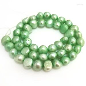 Choker 16 inch 8-9 mm lichtgroene natuurlijke barqoue Nugget Pearl losse streng voor ketting