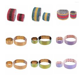 Ensemble de bracelets et colliers ras du cou pour femmes, 2 pièces, couleur or, collier en cuir, Maxi bijoux africains, ras de cou réglables