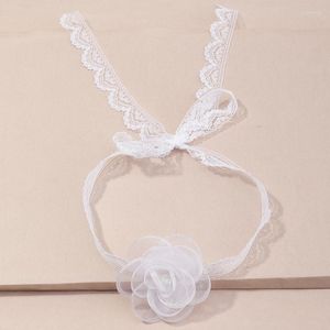 Choker 2023 Collier de fleur de soie en dentelle blanche à la mode