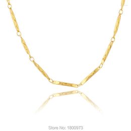 Gargantilla Adixyn Color dorado nudo enlace 2mm cadena para mujer niñas señoras gargantillas collar joyería de moda
