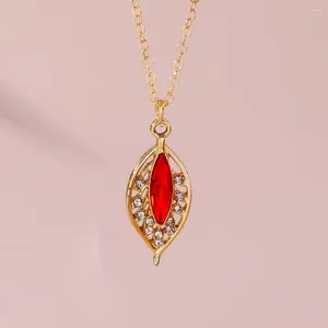 Choker Aihua Gold Color Exquis Collier de feuilles de cristal exquise pour femmes Cadeaux de bijoux royaux vintage Royal Party