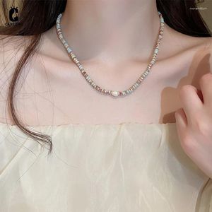 Choker barokke zoetwater parelsteen kralen ketting licht luxe voor vrouwen mode veelzijdige eenvoudige feestjuwelen